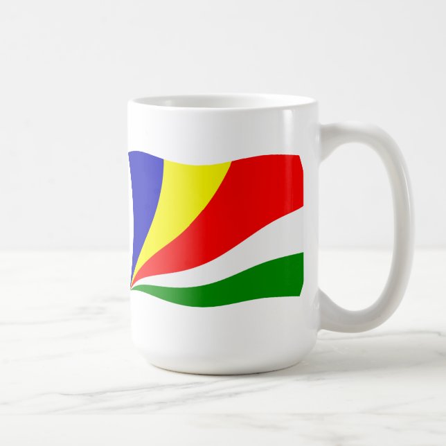Caneca De Café Bandeira das Seychelles (Direita)
