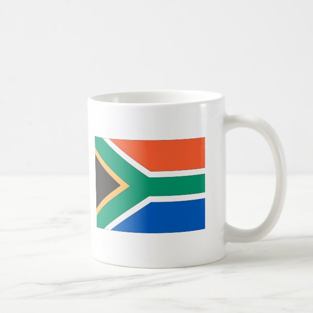 Caneca De Café Bandeira de África do Sul (Direita)