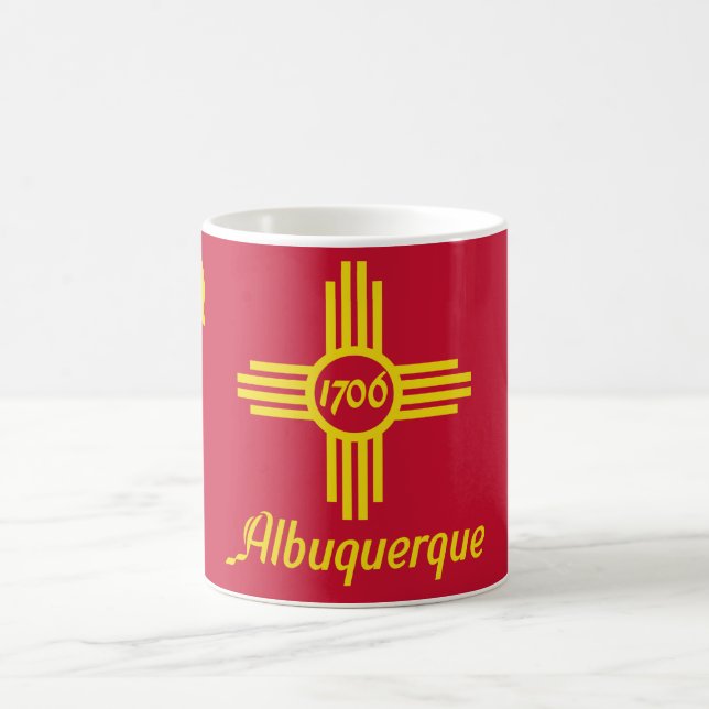 Caneca De Café Bandeira de Albuquerque (Novo México) (Centro)