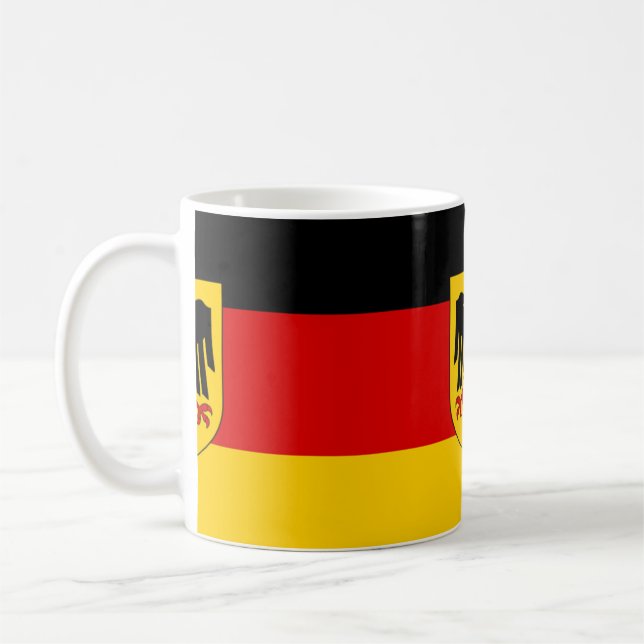 Caneca De Café Bandeira de Alemanha - Bundesdienstflagge (Esquerda)