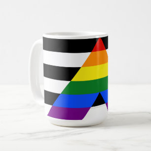 Caneca De Café Bandeira de aliado straight da SlipperyJoe's lisa