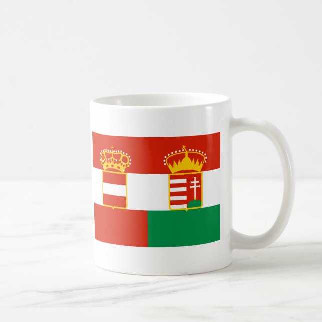 Caneca De Café Bandeira de Áustria Hungria (1869-1918) (Direita)