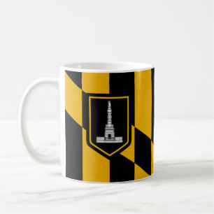 Caneca De Café Bandeira de Baltimore Café Mug