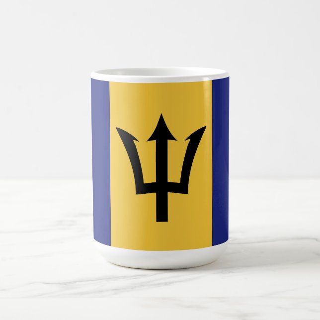 Caneca De Café bandeira de Barbados (Centro)