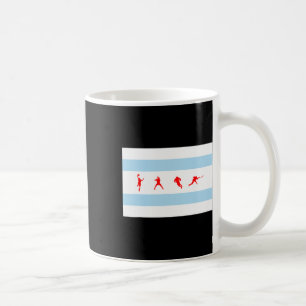 Caneca De Café Bandeira de Chicago Illinois Sketll Vender Futebol