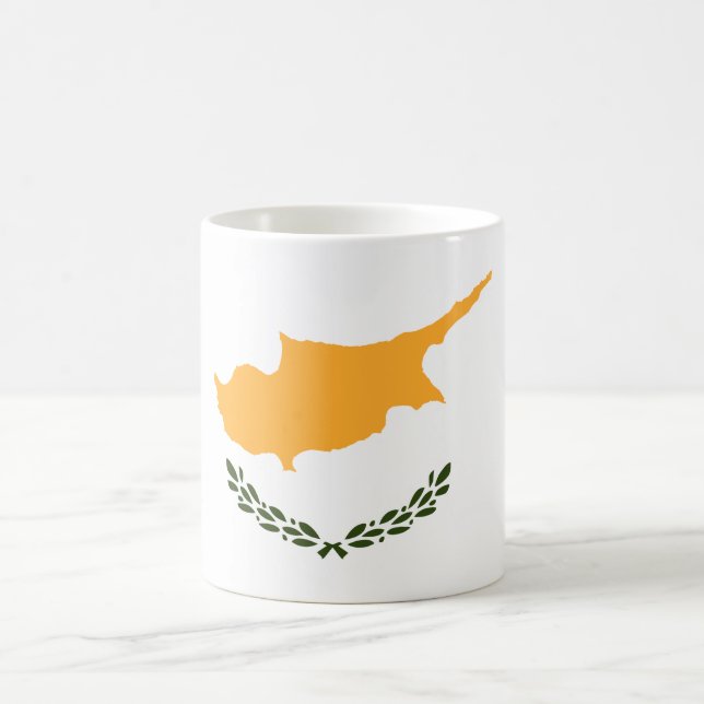 Caneca De Café Bandeira de Chipre (Centro)