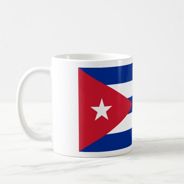 Caneca De Café Bandeira de Cuba (Esquerda)
