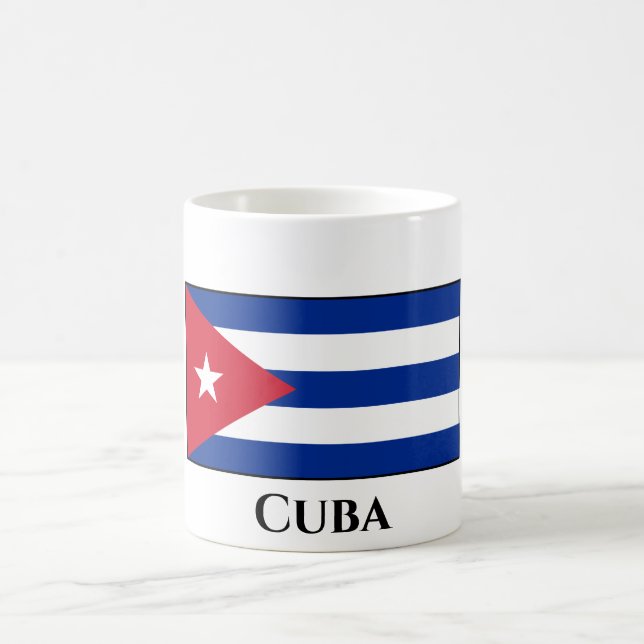 Caneca De Café Bandeira de Cuba (Centro)
