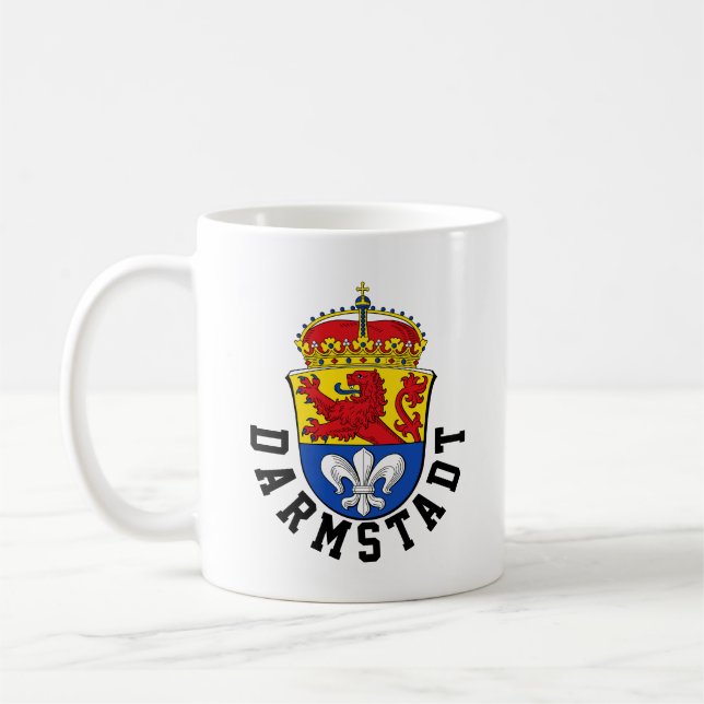Caneca De Café Bandeira de Darmstadt, Alemanha (Esquerda)