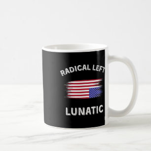 Caneca De Café Bandeira de Distúrbio Democrata Engraçado Anti Tru