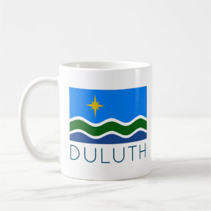 Caneca De Café Bandeira de Duluth, MN Coffee Mug