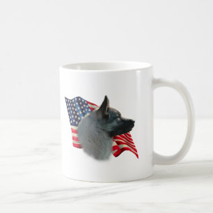 Caneca De Café Bandeira de Elkhound do norueguês