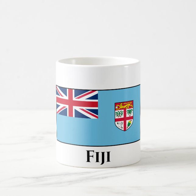 Caneca De Café Bandeira de Fiji (Centro)