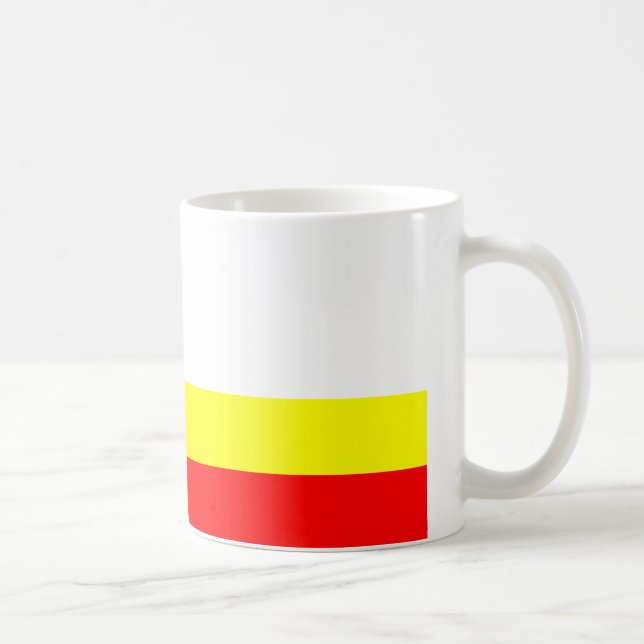 Caneca De Café Bandeira de Franco Manitobans (Direita)