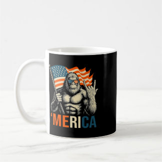 Caneca De Café Bandeira de Gorila 'merica Óculos de Sol Engraçado