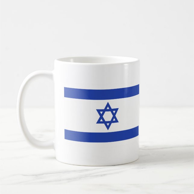 Caneca De Café Bandeira de Israel (Esquerda)