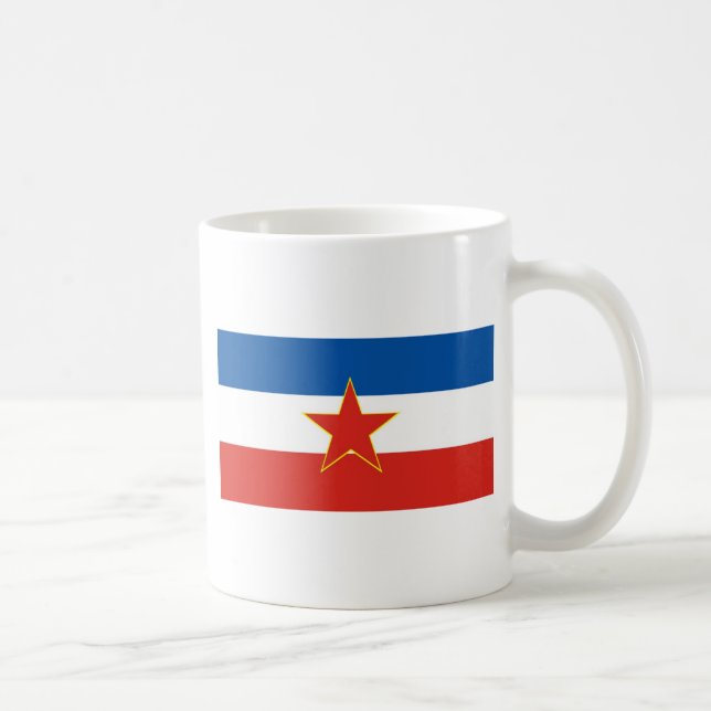 Caneca De Café bandeira de Jugoslávia (Direita)