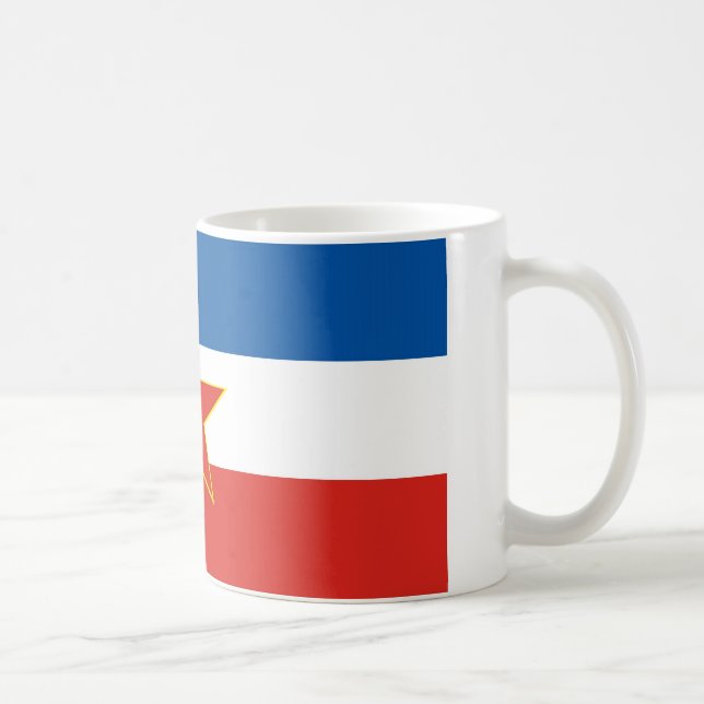 Caneca De Café bandeira de Jugoslávia (Direita)