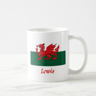 Caneca De Café Bandeira de Lewis Galês