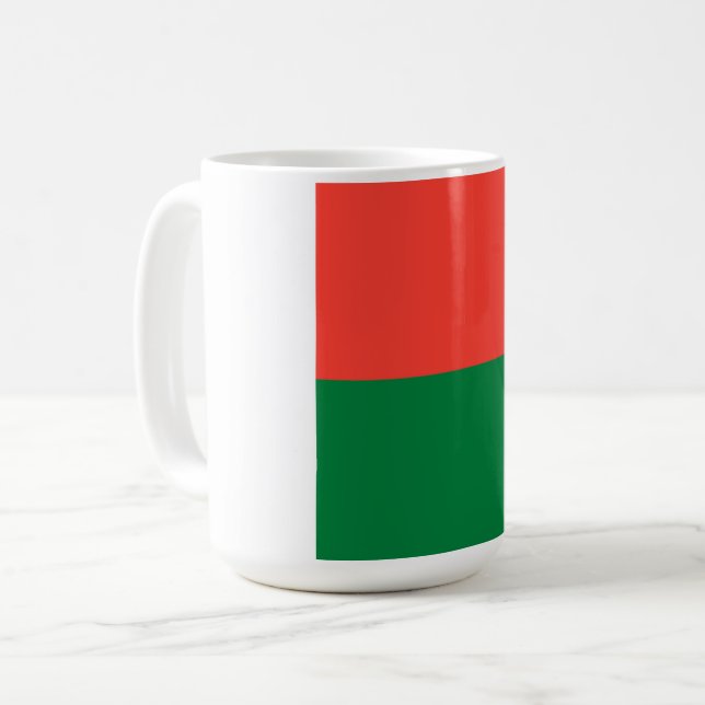 Caneca De Café bandeira de Madagáscar (Frente Esquerda)