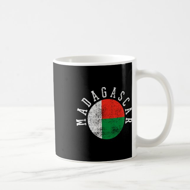 Caneca De Café Bandeira de Madagáscar (Direita)