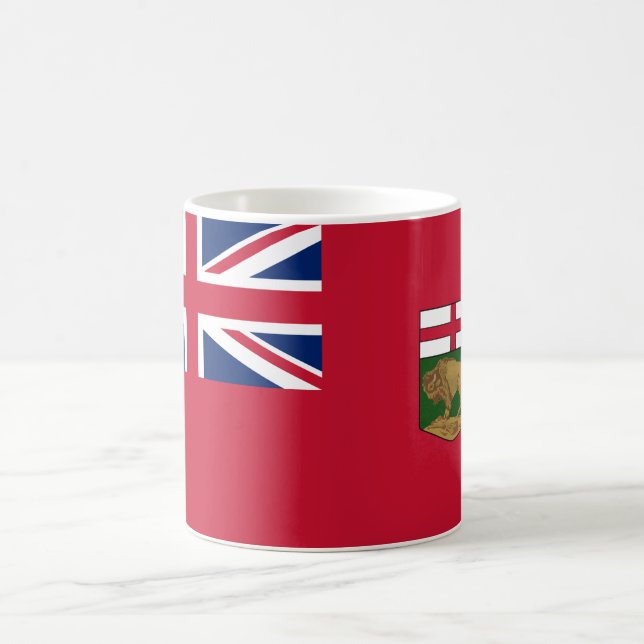 Caneca De Café Bandeira de Manitoba (Centro)