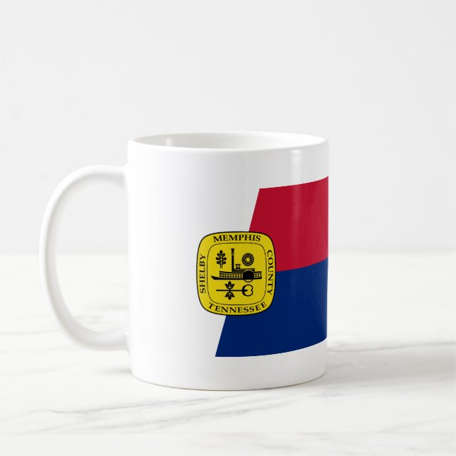 Caneca De Café Bandeira de Memphis, Tennessee Coffee Mug (Esquerda)