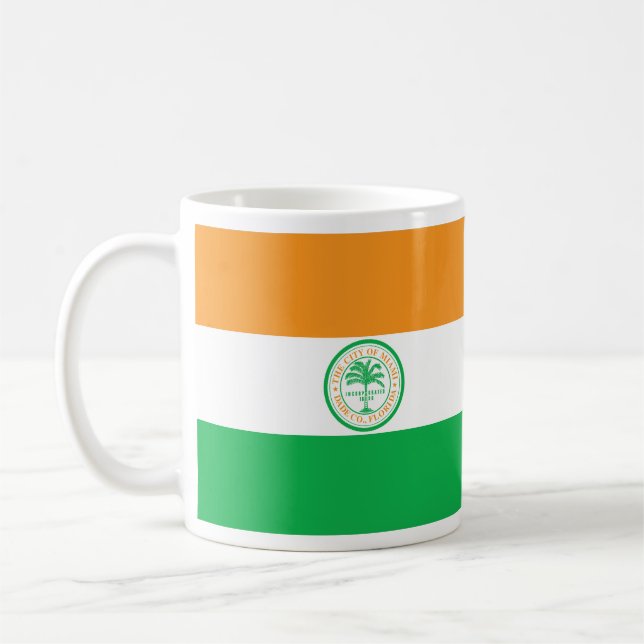 Caneca De Café Bandeira de Miami, Flórida Café Mug (Esquerda)