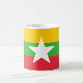 Caneca De Café Bandeira de Mianmar (Birmânia)