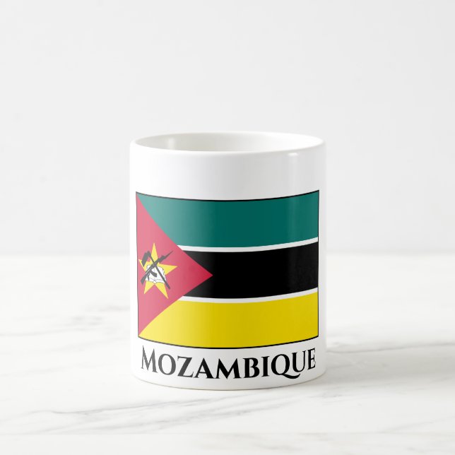 Caneca De Café Bandeira de Moçambique (Centro)