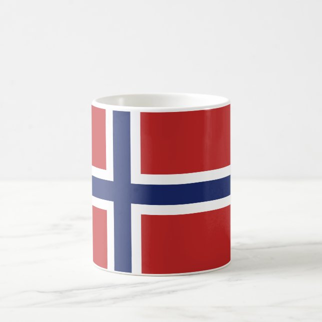 Caneca De Café Bandeira de Noruega (Centro)