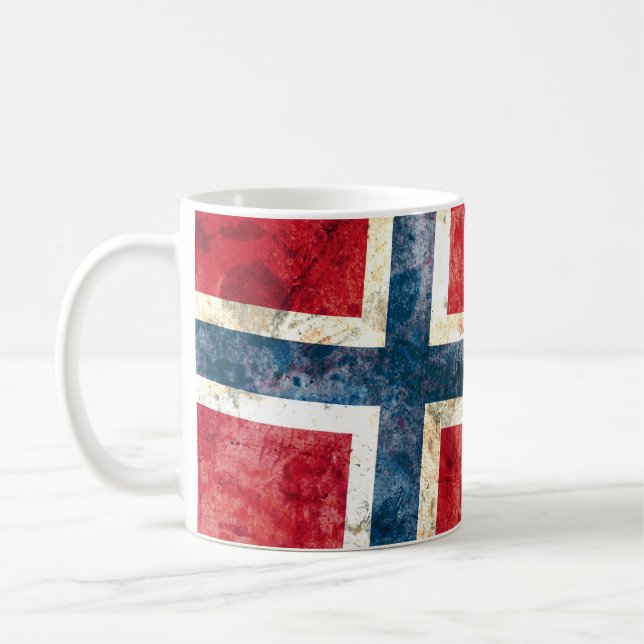 Caneca De Café Bandeira de Noruega (Esquerda)