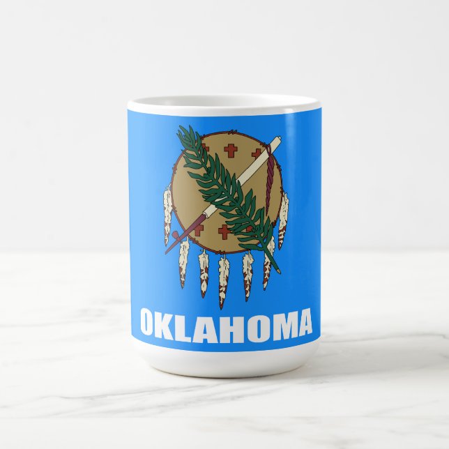 Caneca De Café Bandeira de Oklahoma  (Centro)