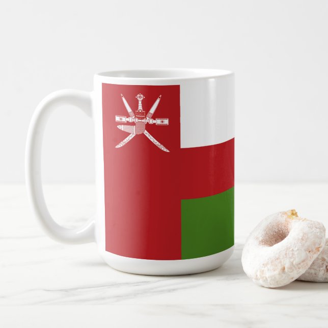 Caneca De Café bandeira de Omã (Com Donut)