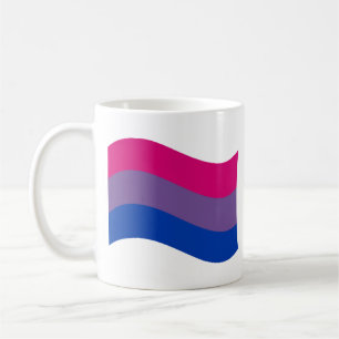 Caneca De Café Bandeira de Onda do Orgulho Bissexual