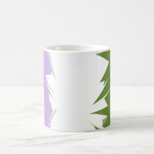 Caneca De Café Bandeira de Orgulho Genderqueer Abstrata