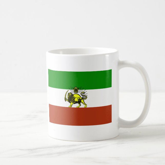 Caneca De Café Bandeira de Persia (Direita)