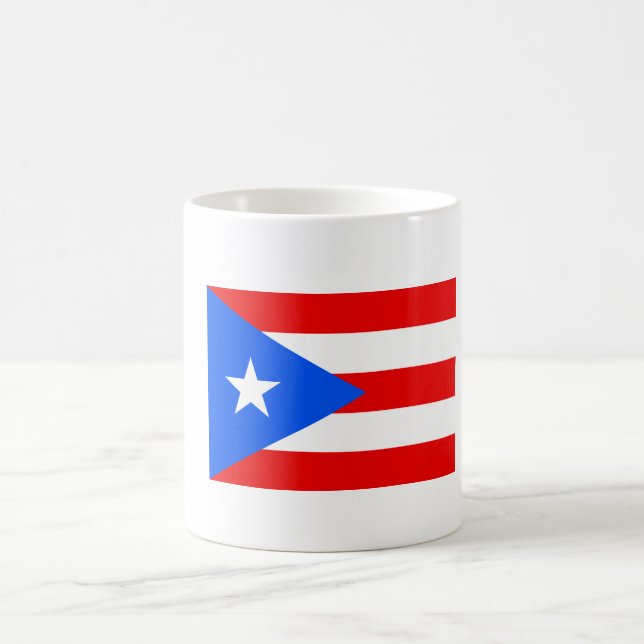 Caneca De Café Bandeira de Porto Rico Mug (Centro)