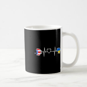 Caneca De Café Bandeira de Porto Rico Ucraniana - Ucrânia Porto-r