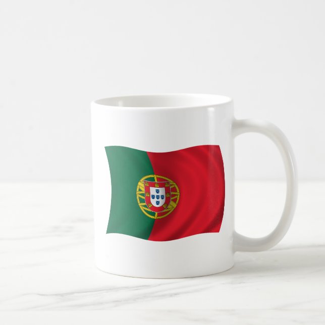 Caneca De Café Bandeira de Portugal (Direita)