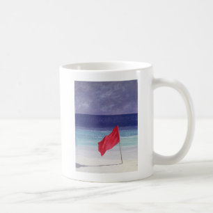 Caneca De Café Bandeira de praia - tempestade que adverte 1985