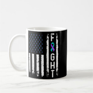 Caneca De Café Bandeira de Prevenção ao Suicídio Masculino Lute C