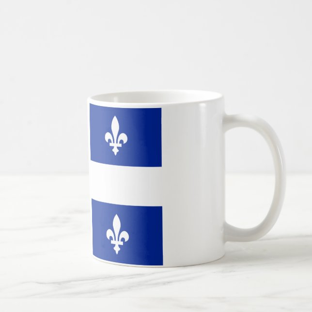 Caneca De Café Bandeira de Quebeque (Direita)