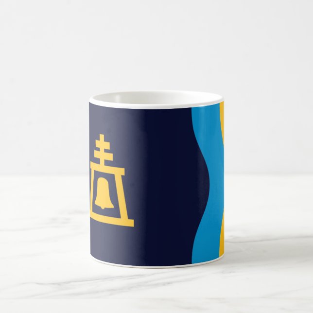 Caneca De Café Bandeira de Riverside (Califórnia) (Centro)