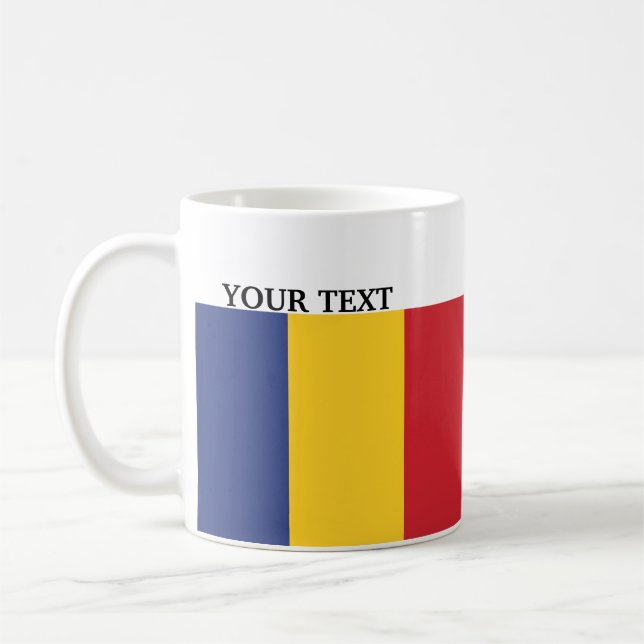 Caneca De Café Bandeira de Romania (Esquerda)