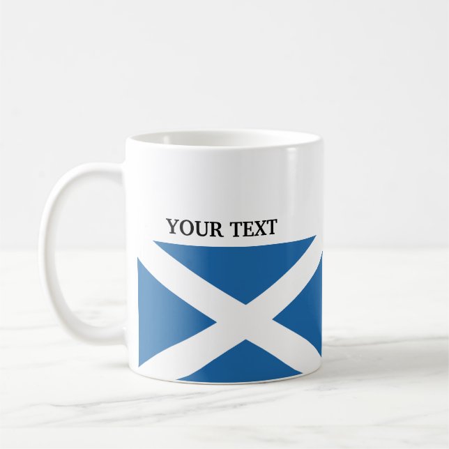 Caneca De Café Bandeira de Scotland (Esquerda)