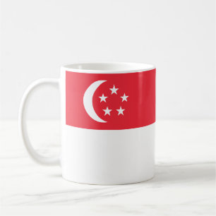 Caneca De Café Bandeira de Singapura