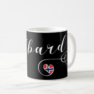 Caneca De Café Bandeira de Svalbard do coração, Spitsbergen,