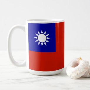 Caneca De Café Bandeira de Taiwan