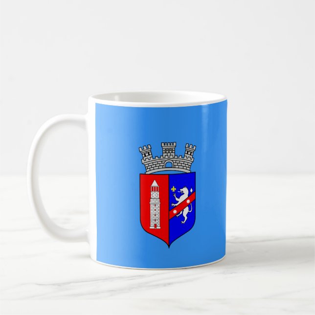 Caneca De Café Bandeira de Tirana, Albânia Café Mug (Esquerda)
